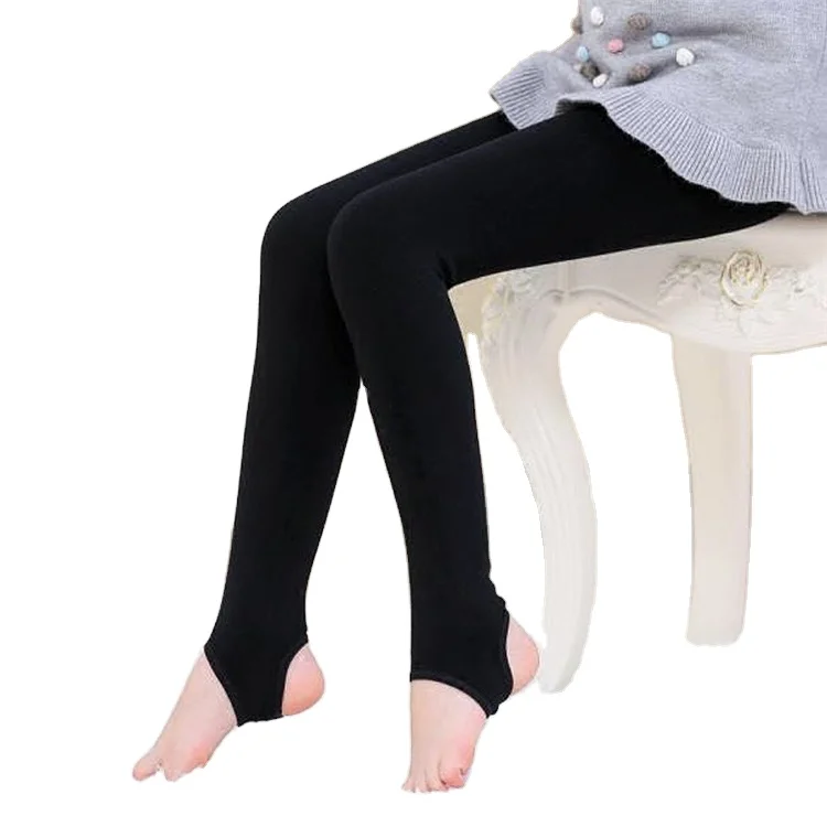 Professional Highly Elastic Nylon Spandex Kids Girls Women Adult Black Tan Stirrup Tights Wholesale Dance Tights
