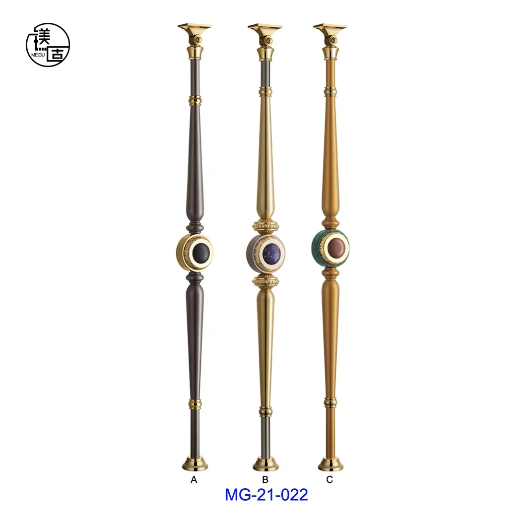 Modern good quality decorative staircase handrail aluminium stair parts