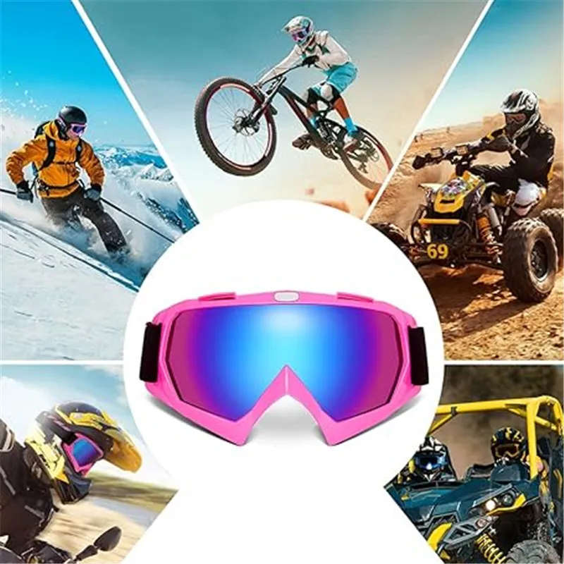 60 Colors Motorcycle Helmet Goggles ATV Motocross Riding Cycling Sunglasses Windproof Anti Sand Off-road Universal Glasses