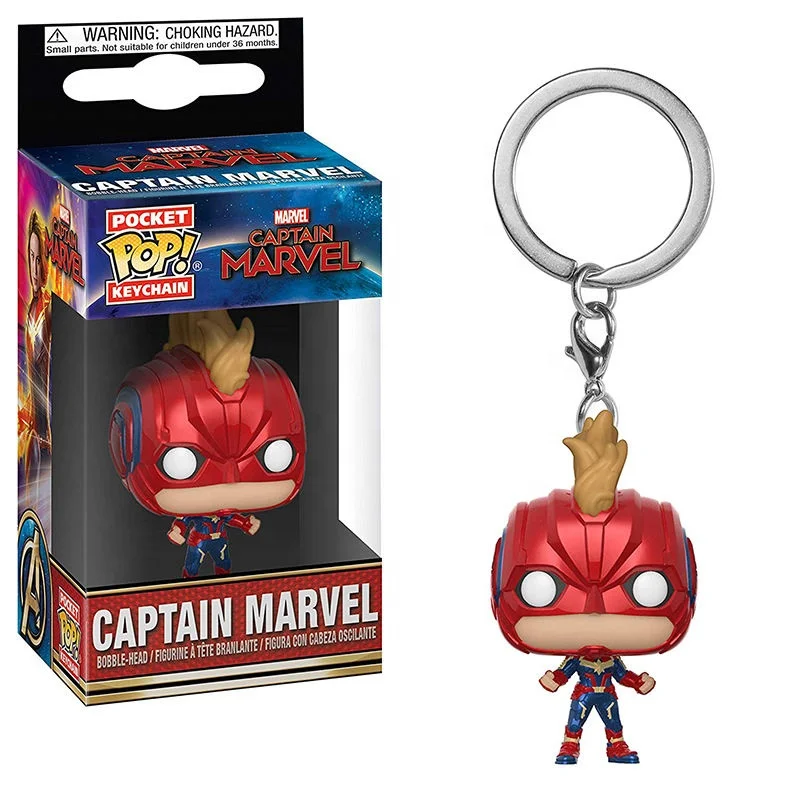  HOT FUNKO POP Marve Dc Justice League Character Pocket Keychain Vinyl Action Figure Toys gift doll