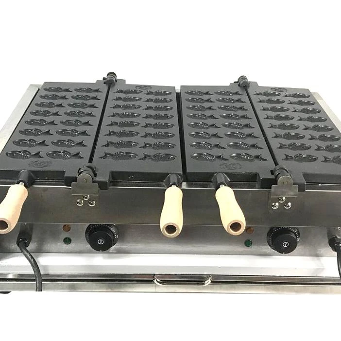 Free Shipping Mini 32 fish waffle maker Non stick coating Japanese style Small Taiyaki Machine