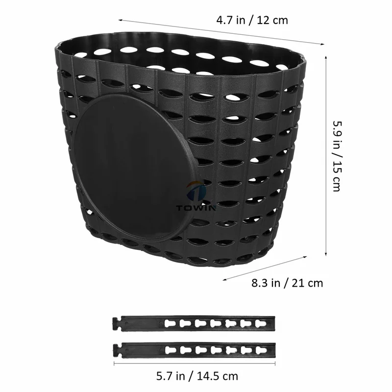 Kids Bike Basket Children Bicycle Scooter Front Basket Hanging Holder Baby Carriage Kids Scooter Plastic Basket