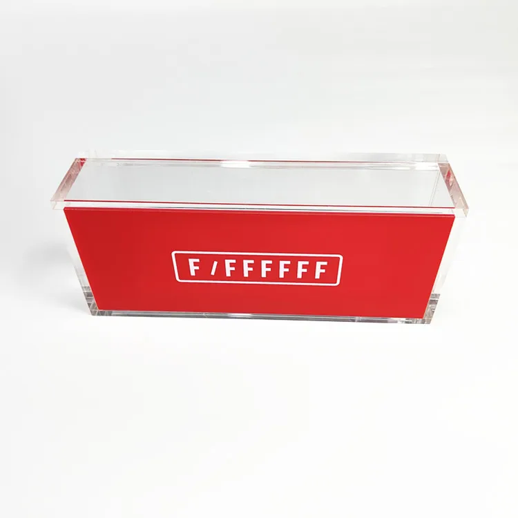 Customized Acrylic Box clear plexiglass PMMA acrylic display 5 side box with lid/sliding lid