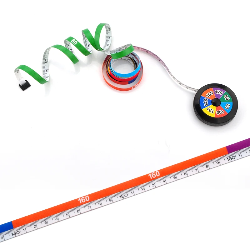 Wintape Custom Full Color Body Measuring Ruler Sewing Retractable Round Case with Personalized Colorful Measuring Tape