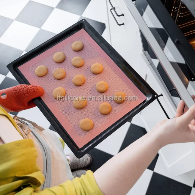 Silicone Bread Baking Mat Non Stick Oven Liner Perforated Steaming Mesh reusable silicone baking mat