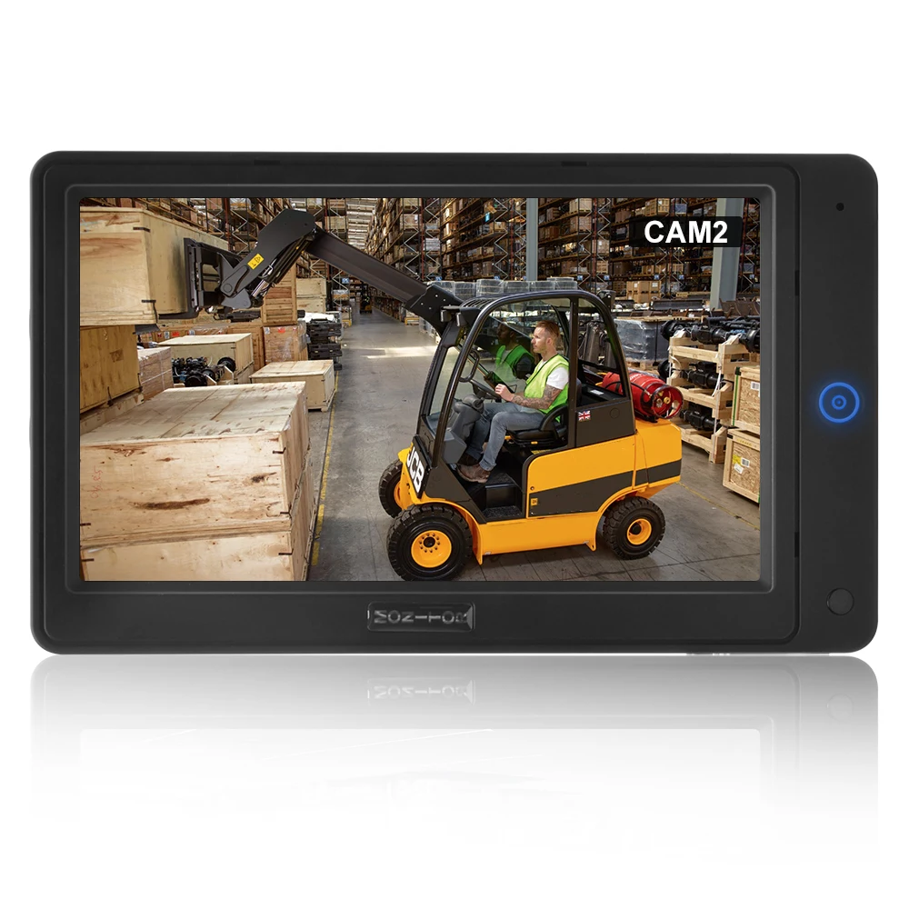 PJAUTO AHD 720P Forklift 7 Inch Single Touch Button Camera Monitoring System