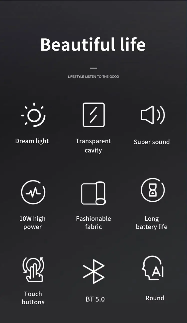 TF Card USB Flash Drive Aux Long Battery Life Super Sound SH77 Portable Wireless BT 5.0 Mini  Speaker