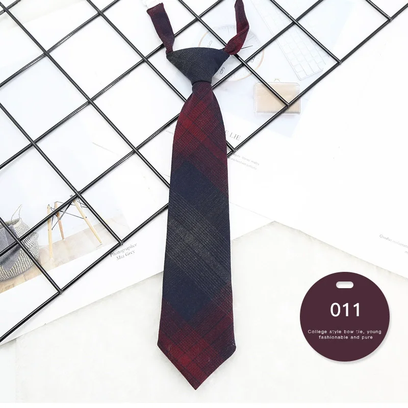 Top Selling Striped JK Polyester Tie Adjustable Zipper Neck Tie