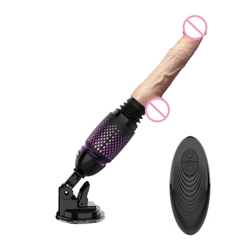 Automatic Wireless Remote Multi-Speed Silicone Thrusting Vibrator Thrusting dildo sex toy for women anal