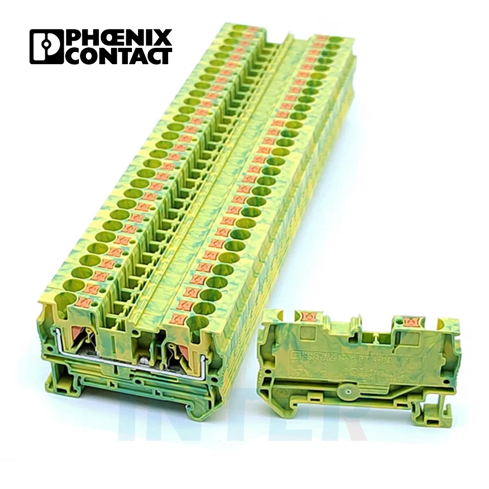 3211766 PT 4-PE наземный терминал Push in connection модульный клеммный блок