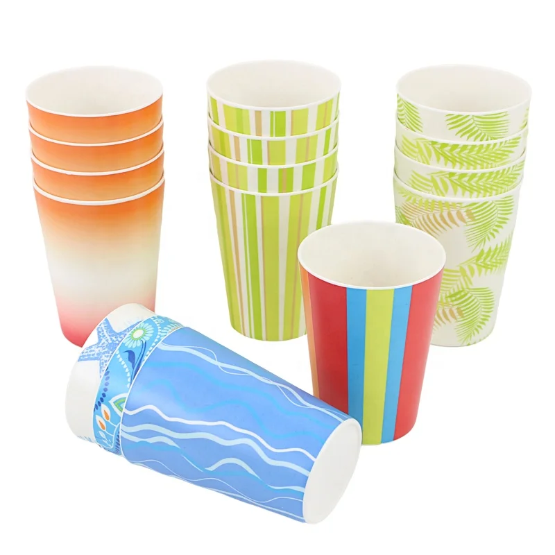 Custom design coffee mugs travel coffee mug melamine bamboo fiber custom tumblers with silicone lid