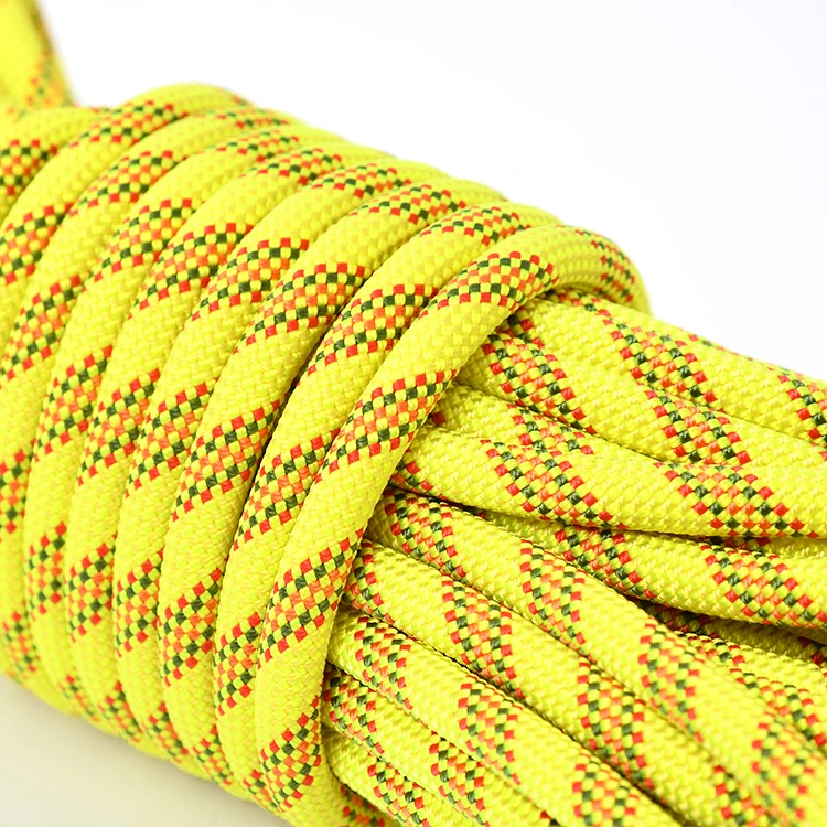 Outdoor indoor rope climb mountain safety nylon climbing rope rope climb gym