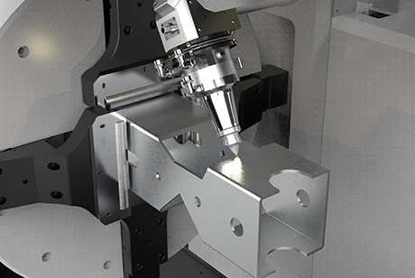 EP Three-chuck metal tube laser bevel cutting machine zero tailings laser pipe cutting machine