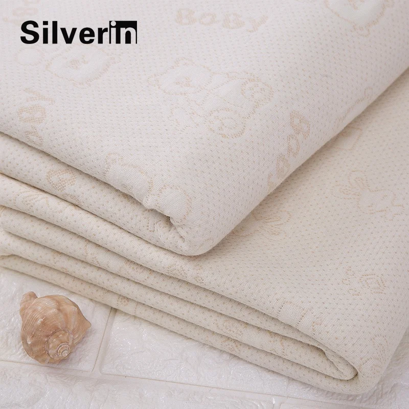 Organic cotton sandwich electromagnetic shielding baby blanket with 100% silver fiber