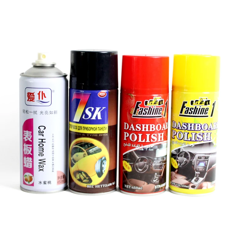 customized brand Car Silicone Wax Liquid aerosol Spray wax polish dashboard wax