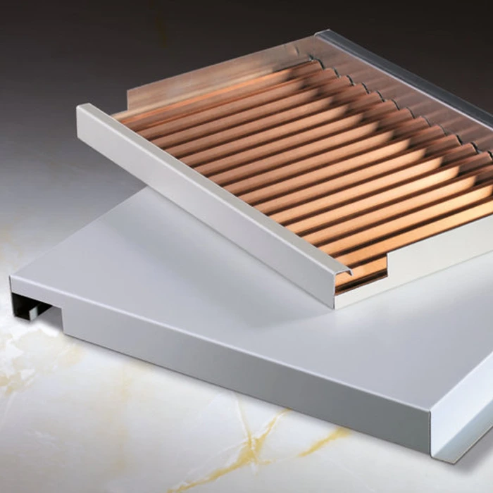 Гофрированная алюминиевая потолочная панель с крючком для коммерческого здания