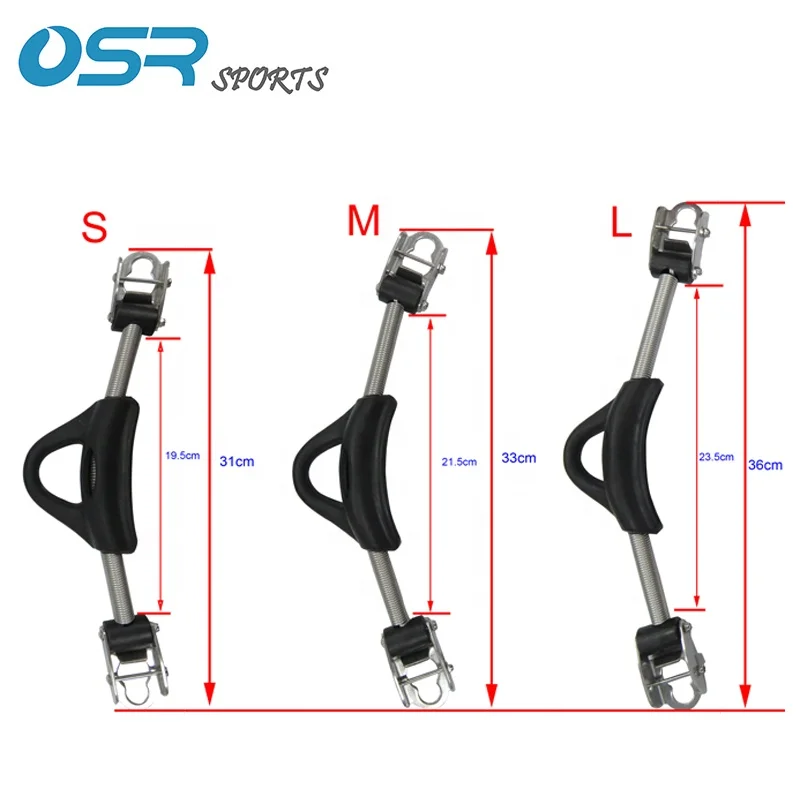 1pair stainless steel fin strap with soft rubber curved to fit heel 3 sizes S M L