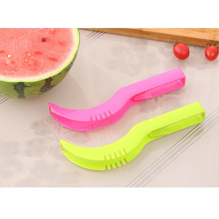 Недорогая пластиковая ломтерезка для арбуза, волшебная кухонная ломтерезка для овощей и фруктов, набор нескользящих ломтиков
