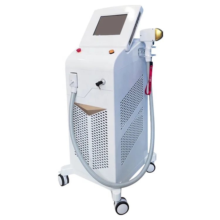 six big fan best air cooling Skin whitening 755nm 808nm 1064nm diode laser hair removal vertical machine