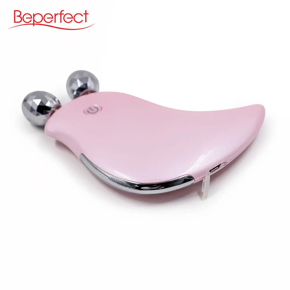 
Rechargeable 5 in 1 electronic personal face skin beauty care massager instrument with EMS double mental massage globe balls 