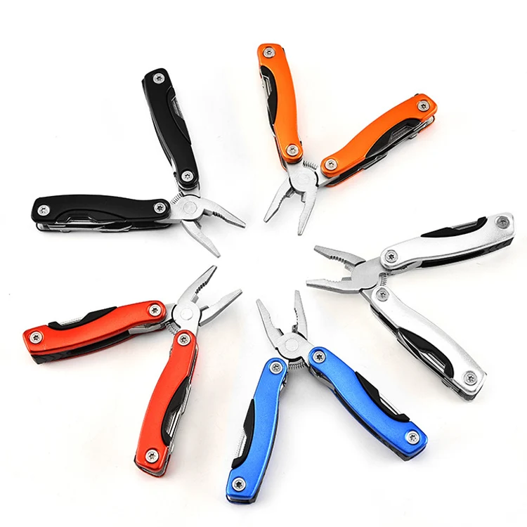 9 In 1 Pocket Portable Outdoors Stainless Folding Pliers Mini Combination Foldable Pliers Tool
