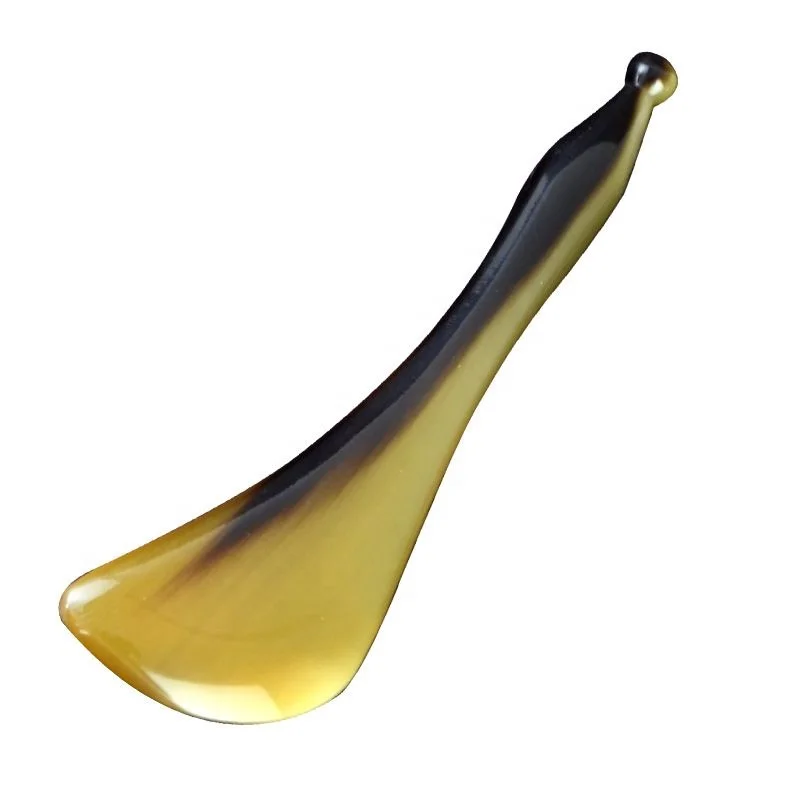 
China Supplier Promotion Natural Cow Horn Tendon stick GuaSha Set Blade Massage Tool 