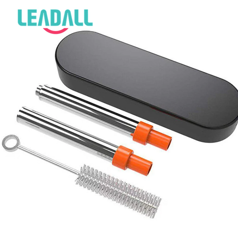 
Reusable telescopic retractable stainless steel metal straw 