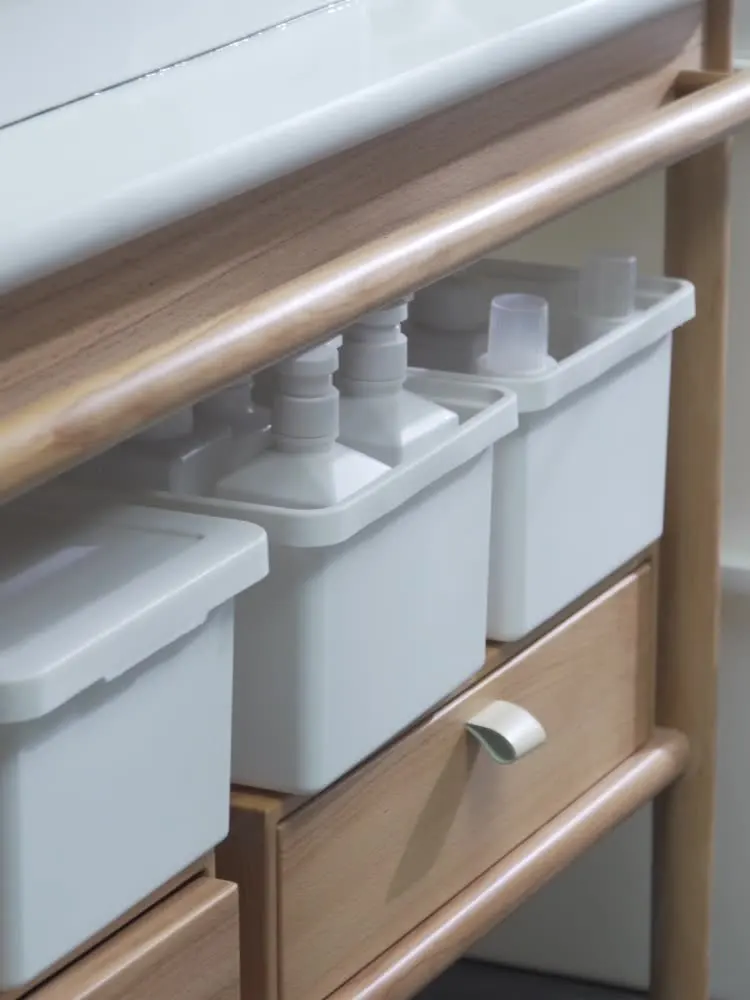 Desk Drawer Organizer Hidden Storage Box Home Kitchen Space Saving Large Vertical Plastic Storage Box With Lid