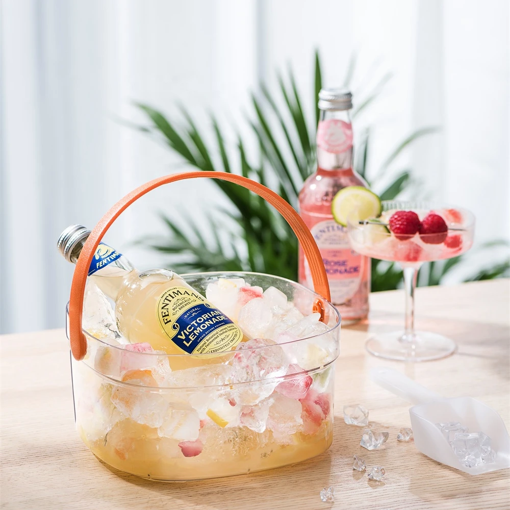 Pinmoo 3 Layer Ice Cube Tray for Freezer with Ice Container Plastic Ice Cube Tray 90 Cube with Lid and Bin