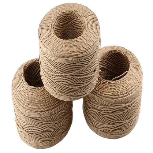 Twisted paper rope for paper bag making