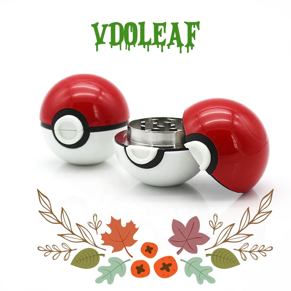 Wholesale 55mm 3 Parts Tobacco Herb Grinder Golf Shape Ball Spice Grinder