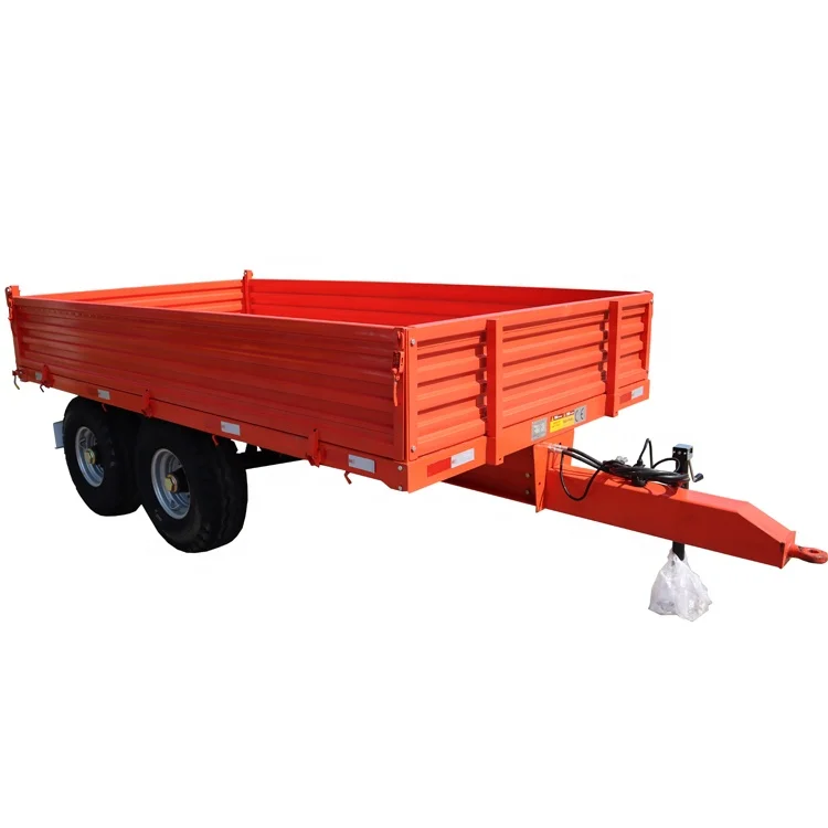 Hydraulic Dump Trailer 6Ton Farm Trailer Double Axle
