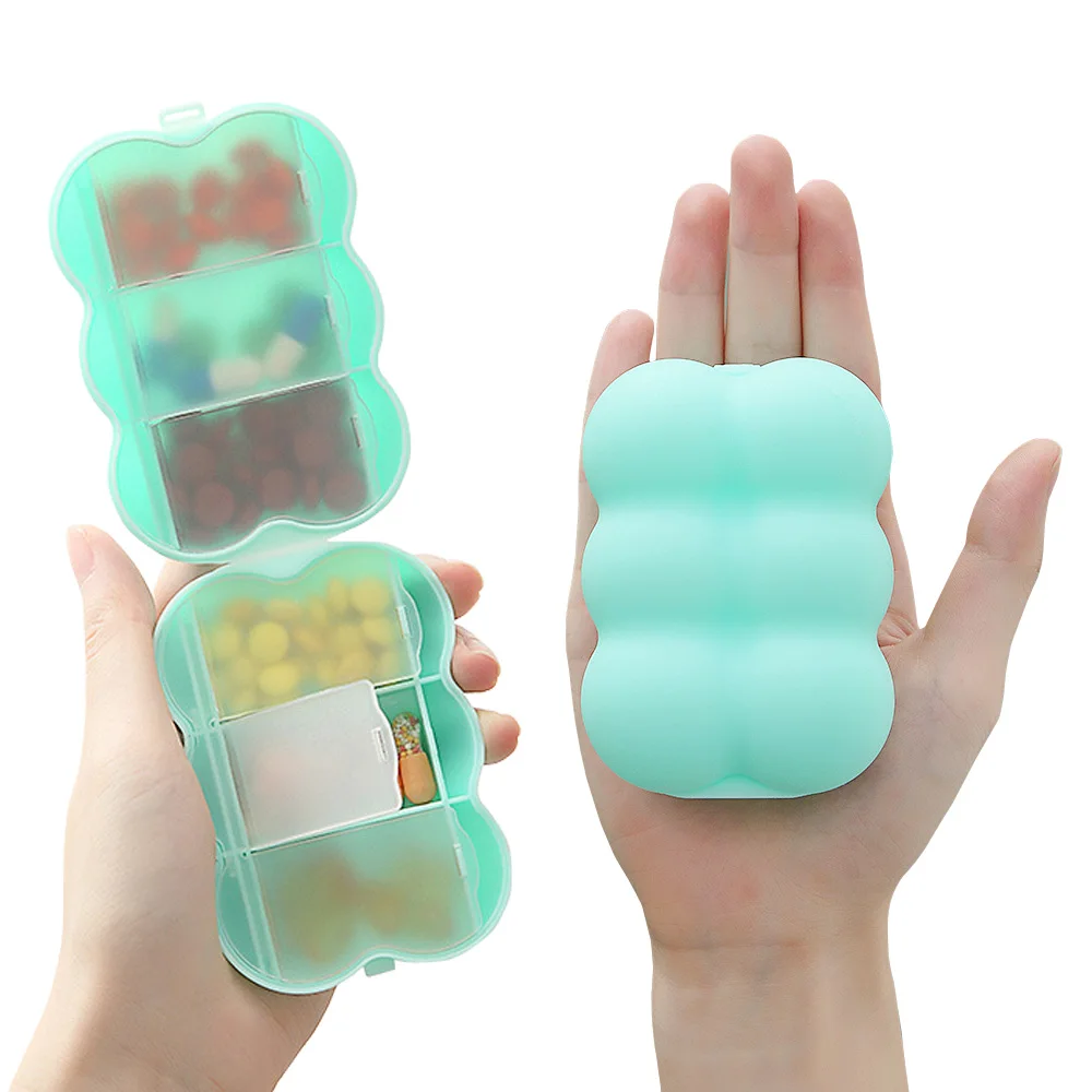 
Lovely Color Fashionable Cute Pill Organize Dispenser Medicine case Portable Travel Pill Box 