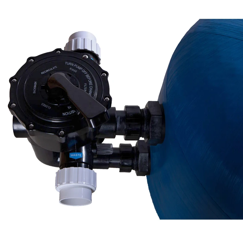 Hot Sale Easy to Install Side Mounted Sand Filter Water Treatment Fiberglass De Piscina Machine for Inground Pool