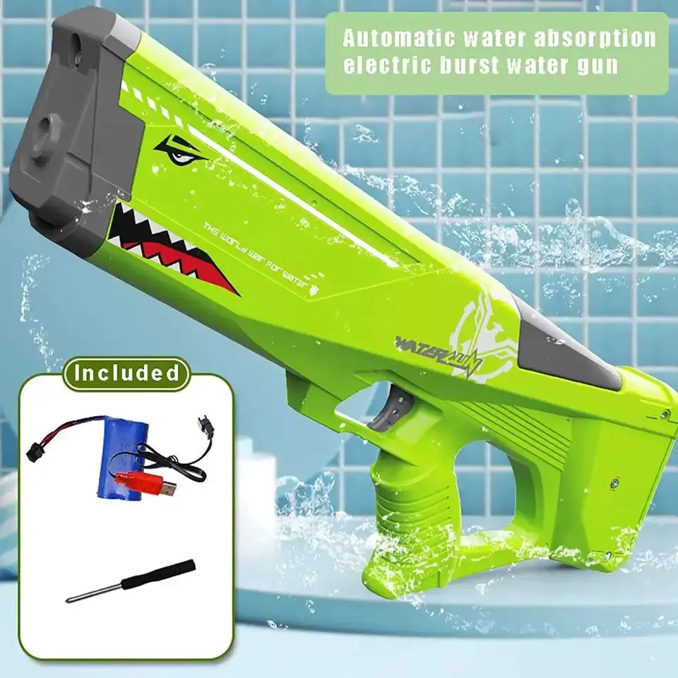 Songkran летняя игра на открытом воздухе игрушка Акула Электрический водяной пистолет автоматический абсорт воды Супер шутер для детей