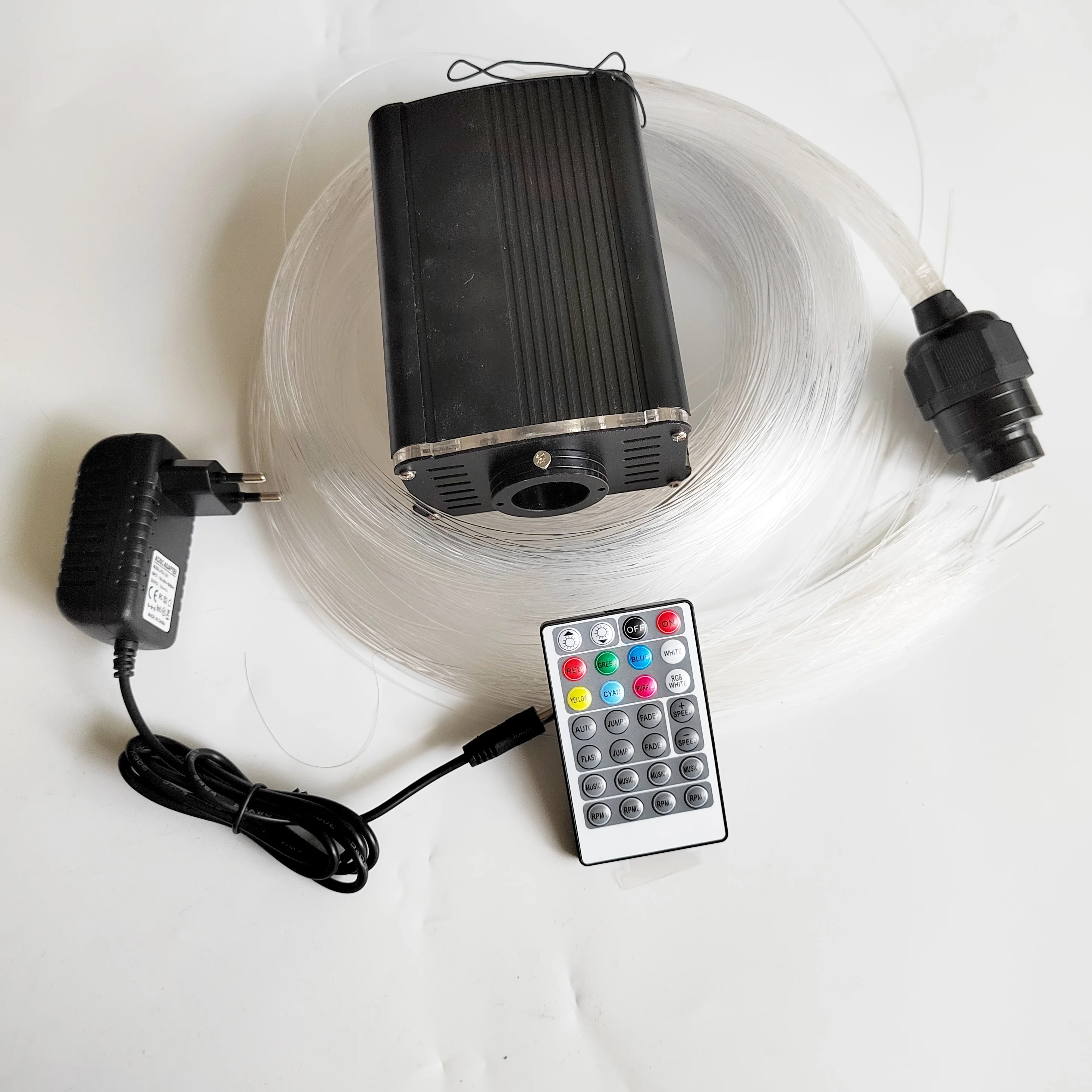 238pcs 3m/pcs 18W LED fiber optic light kit with twinkle and sound control effect for home theater star ceiling