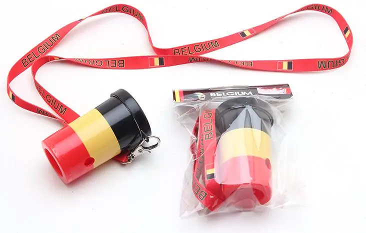 WM 2022 Бельгия Спорт Футбол фанат Рог бельгийский агрессивный рог футбол