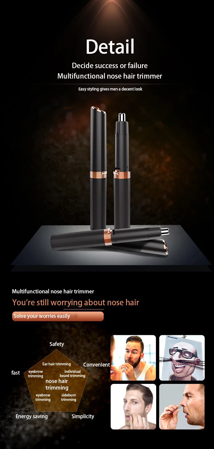 High quality low price mini electric Ear Nose Hair