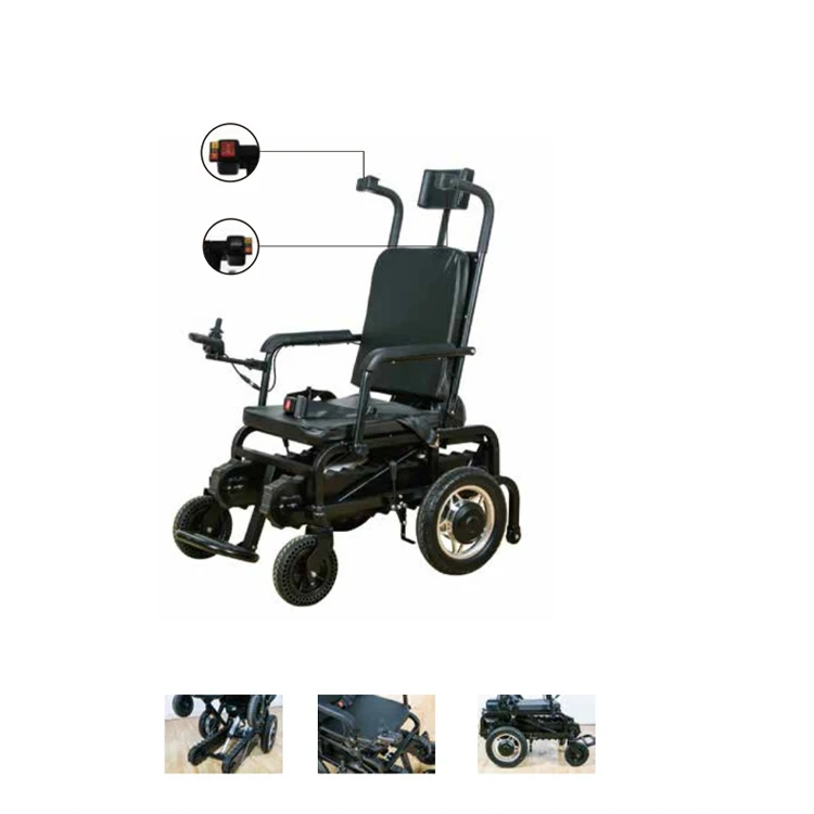 Adjustable Speed 181 Kg Loading Climb Stairs Smoothly Night Lighting lighting Crawler Stair Climbing Wheelchair for Elderly