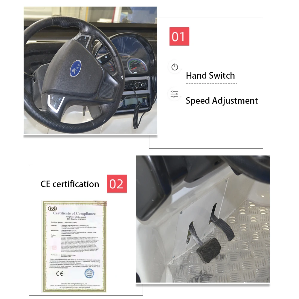 Quality First 72V 8 Passenger Electric Sightseeing Car 80-100KM Electric Sightseeing Vehicle