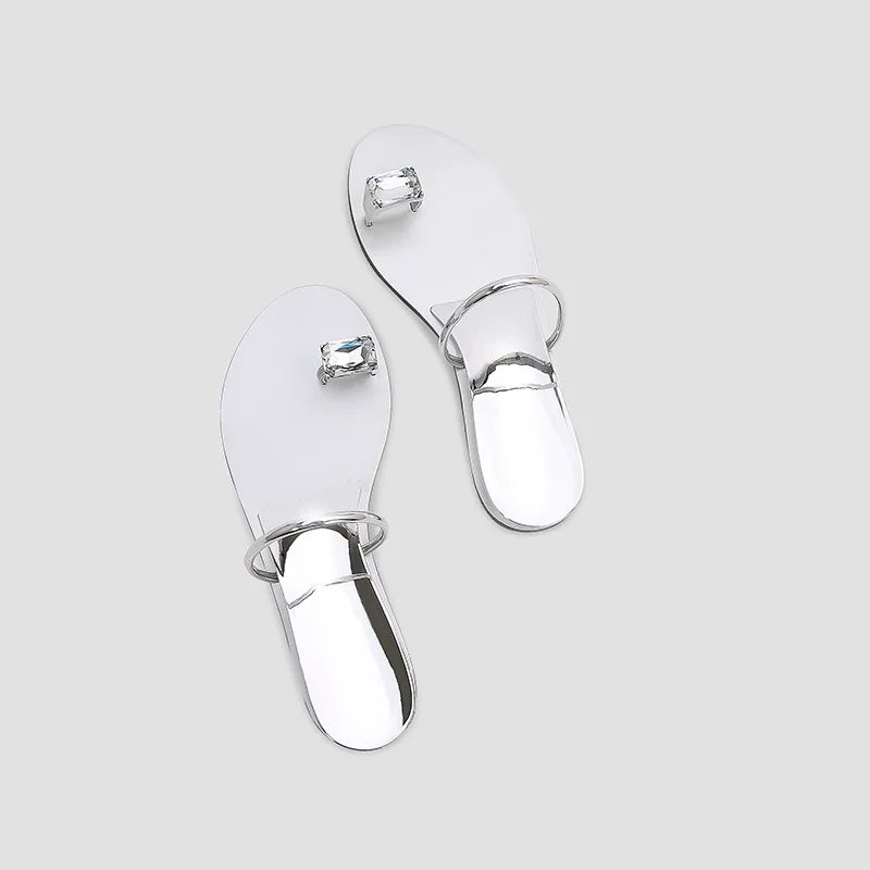 Wholesale Diamond Comfortable Slip On Slipper Women Casual Beach Flip Flop Sandals