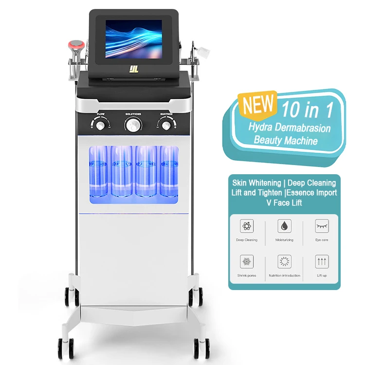 11 In 1 Beauty Product Face Skin Care Serum Face Steamer Facial Blackhead Remover Scrubber Oxygen Injection Machine Free Logo