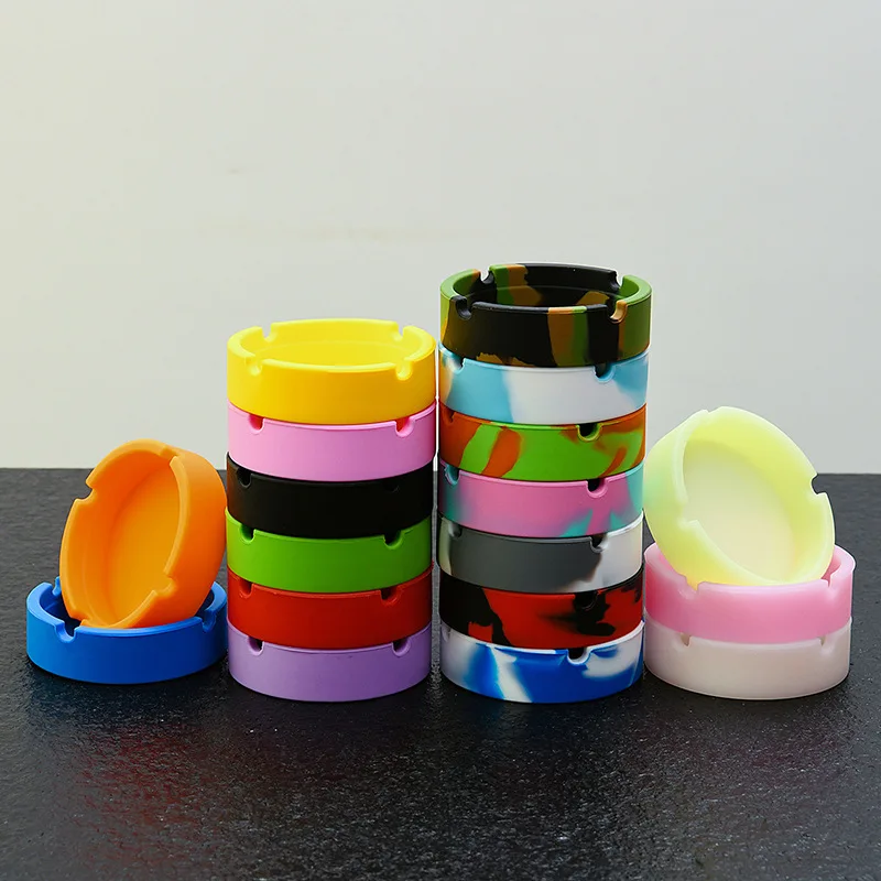 Other Lighters & Smoking Accessories Outdoor Portable Pocket Silicone Ashtray For Car