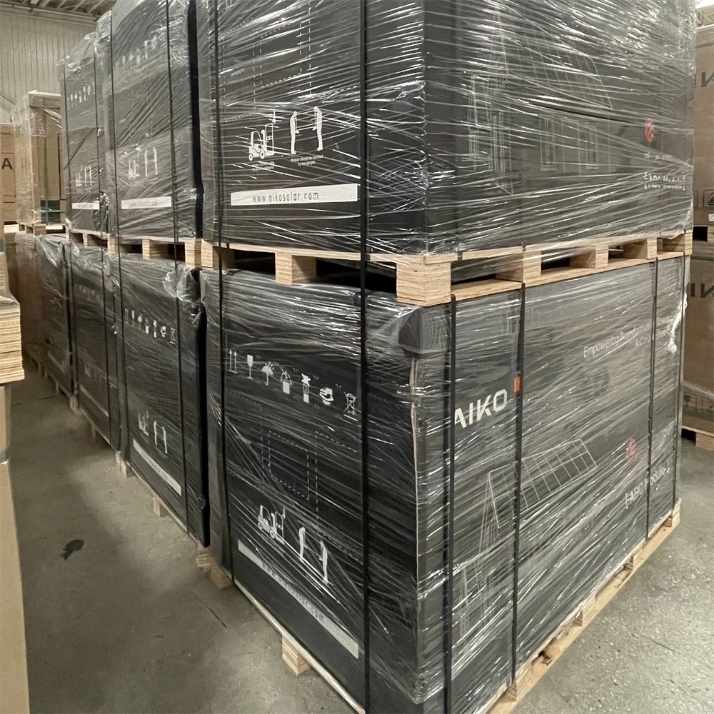 Aiko ABC Cell 440W-470W Aiko-A-Mah54Db полностью черное двойное стекло фотогальванический склад Роттердам солнечные панели для солнечных батарей Sysrtem