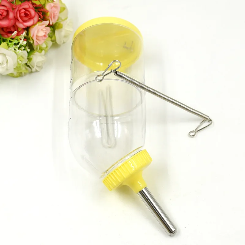 Wholesale 500ML Pet water bottle feeder drinker for dog bird rabbit cage