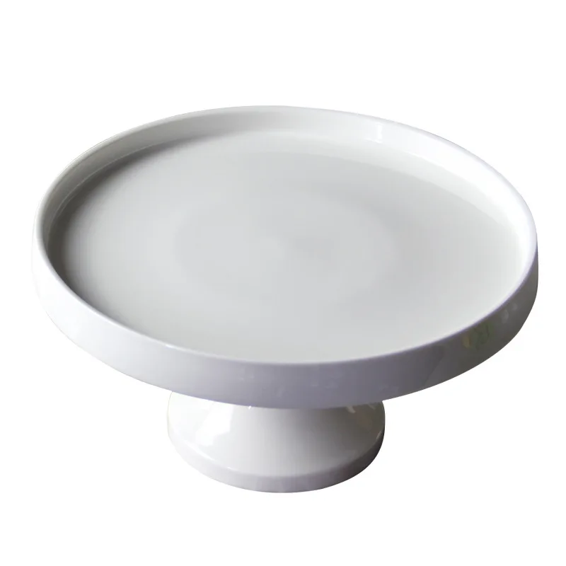 2024 New Style Home Afternoon Tea Decorative Fruit Tea Party Ceramic Footed Cake Plate Server