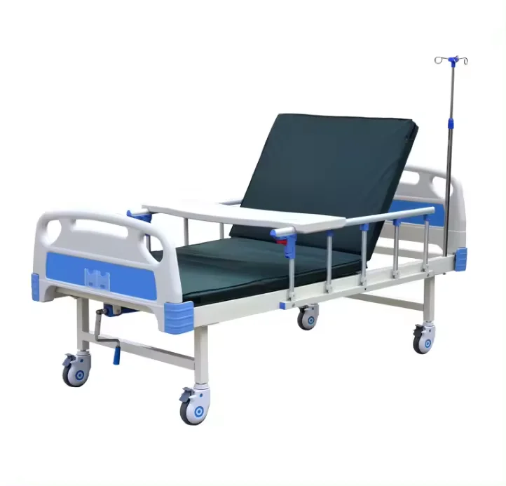 Cheap Good Quality Hospital Bed One Crank Manual Medical Nursing Bed For Patient And Disable