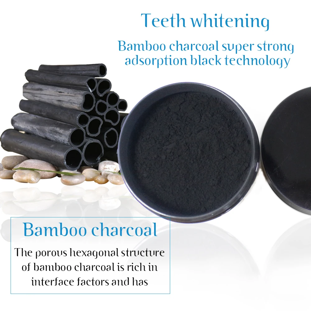 
Activated coconut bamboo charcoal toothpaste whitening teeth whitening powder 