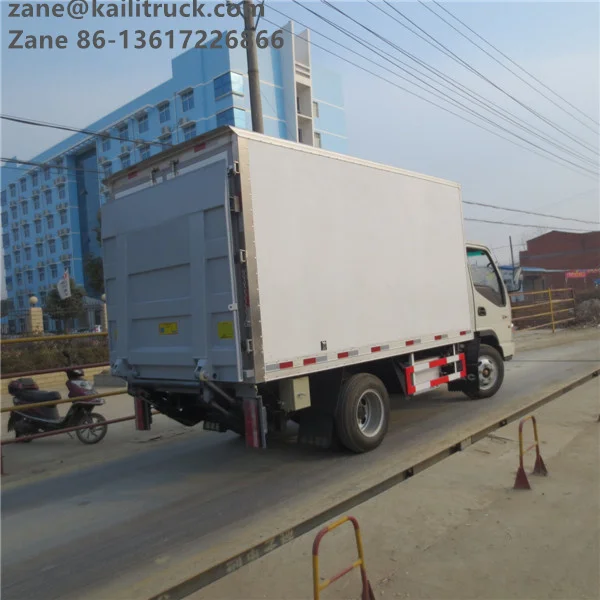 JMC 4*2 6 Wheels Freezer Truck Thermo King Refrigerator Frozen Food Truck Cooling Box Manual Side Open Truck