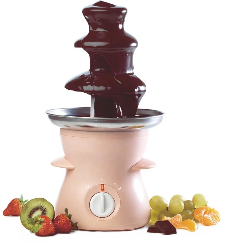 Small Size 500ml Electric Chocolate Fountain Machine 4 Tier Mini Chocolate Fondue Fountain